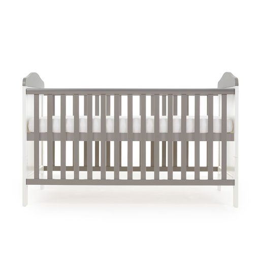 Obaby Whitby Cot Bed - White with Taupe Grey 2