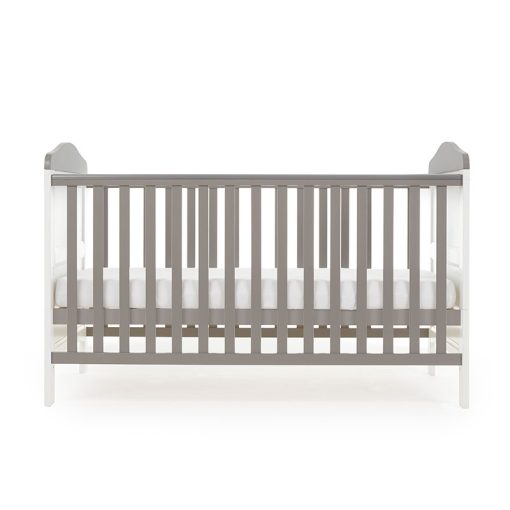 Obaby Whitby Cot Bed - White with Taupe Grey 3