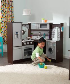 KidKraft Ultimate Corner Play Kitchen with lights and sound2
