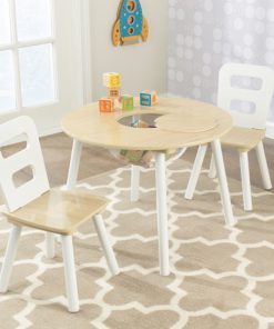 Kidkraft Natural Round Storage Table & Chairs
