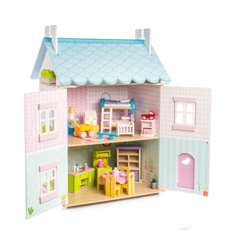 Le Toy Van Blue Bird Cottage (with furniture) 2