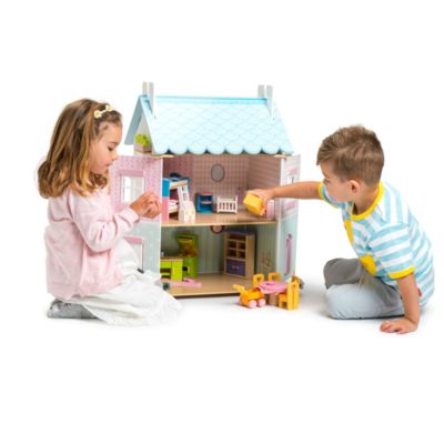 Le Toy Van Blue Bird Cottage (with furniture) 4
