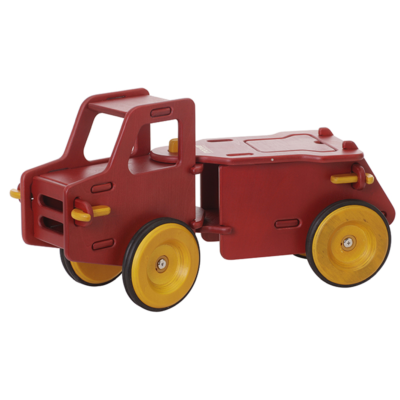 MOOVER RIDE-ON DUMP TRUCK red