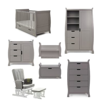 Obaby Stamford Classic 7 Piece Room Set - Taupe Grey