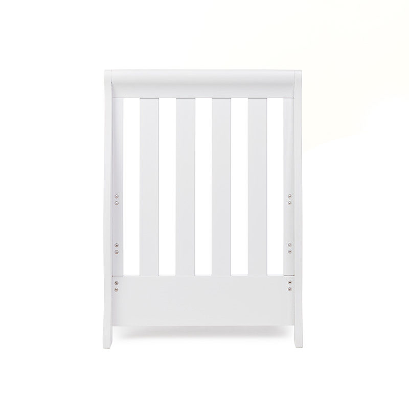 Obaby Stamford Mini Sleigh Cot Bed - White 3