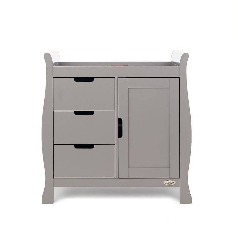 Obaby Stamford Sleigh Changing Unit - Taupe Grey