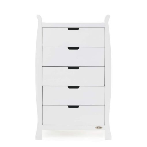 Obaby Stamford Sleigh Tall Chest of Drawers - White 2
