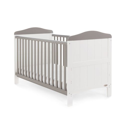 Obaby Whitby 2 Piece Room Set - White with Taupe Grey 2