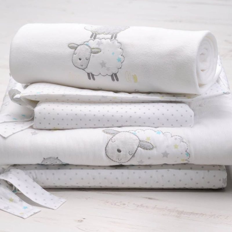 Silver Cloud Counting Sheep 3 Piece Bedding Set