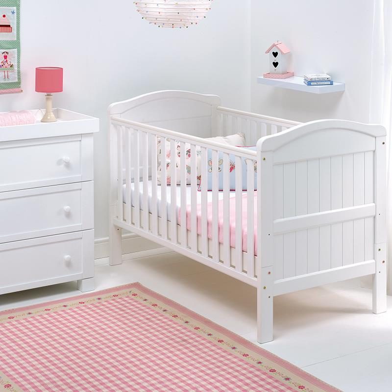 East Coast Country Cot Bed White