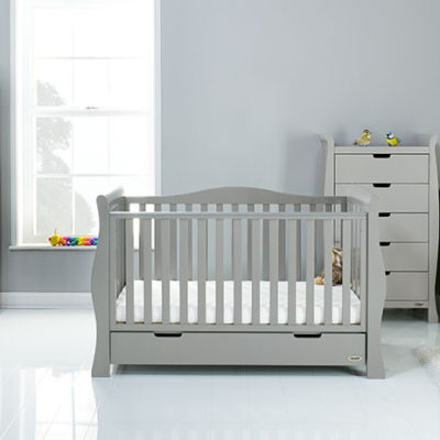 obaby stamford luxe 4 piece nursery room set warm grey