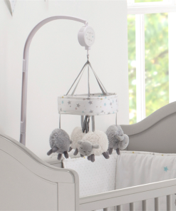 Silver Cloud Counting Sheep Cot Mobile