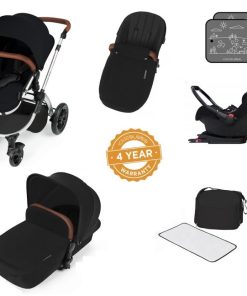 stomp v3 black on silver with isofix