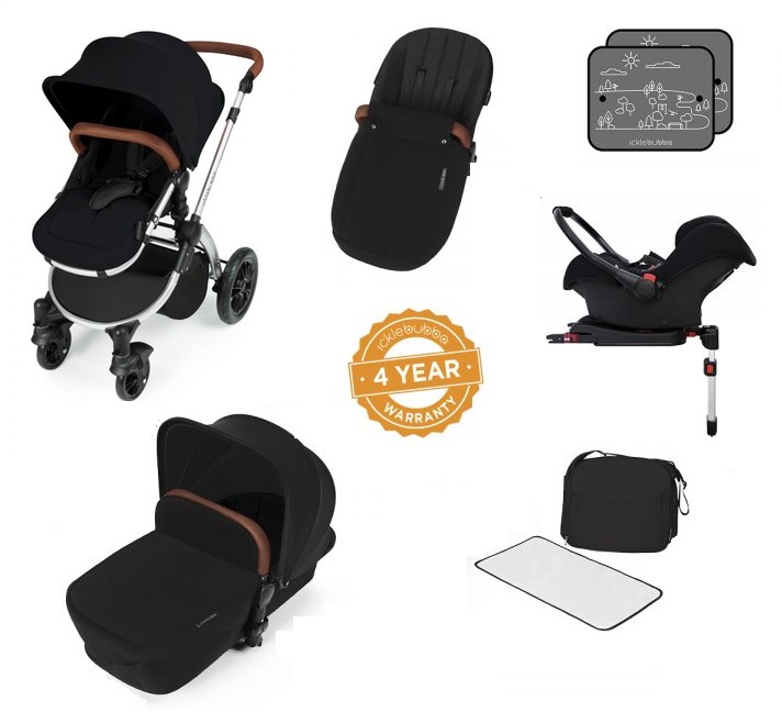 stomp v3 black on silver with isofix