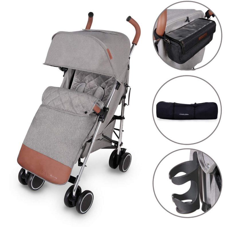 Ickle Bubba Discovery Prime Stroller Grey/Silver Frame