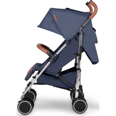 Ickle Bubba Discovery Stroller - Denim Blue on Silver Frame 3
