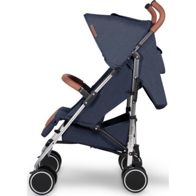 Ickle Bubba Discovery Stroller - Denim Blue on Silver Frame 4