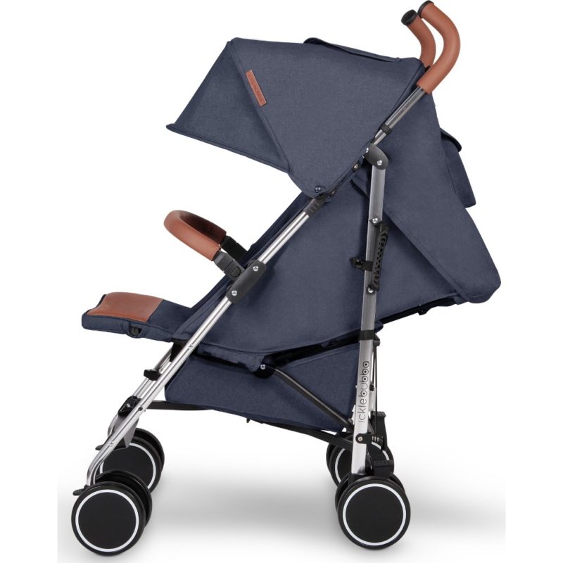 Ickle Bubba Discovery Stroller - Denim Blue on Silver Frame 5