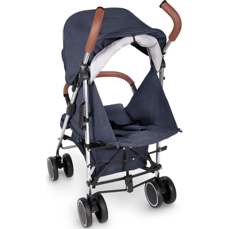Ickle Bubba Discovery Stroller - Denim Blue on Silver Frame 7