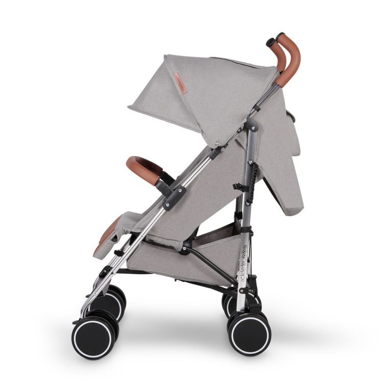 ickle bubba discovery stroller grey on silver side on