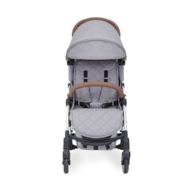 ickle bubba globe stroller silver on grey front on