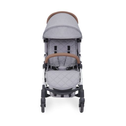 ickle bubba globe stroller silver on grey front on
