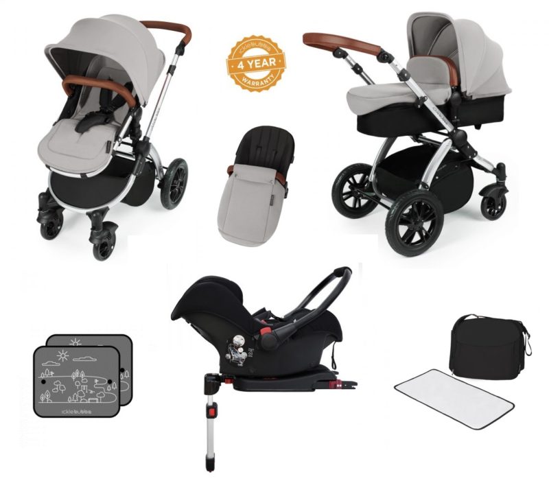 stomp v3 silver silver with isofix