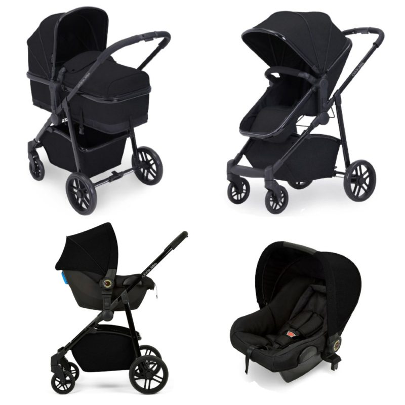 Ickle Bubba Moon 3-in-1 Travel System - Black