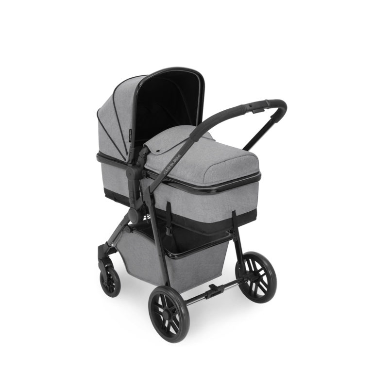 ickle bubba moon 3 in 1 travel system pram with isofix space grey