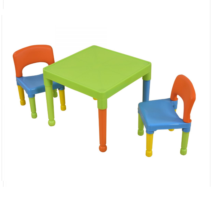 Liberty House Toys Multi-Coloured Table & 2 Chairs Set