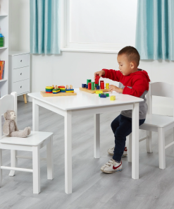Liberty House Toys White Wooden Table and Chairs