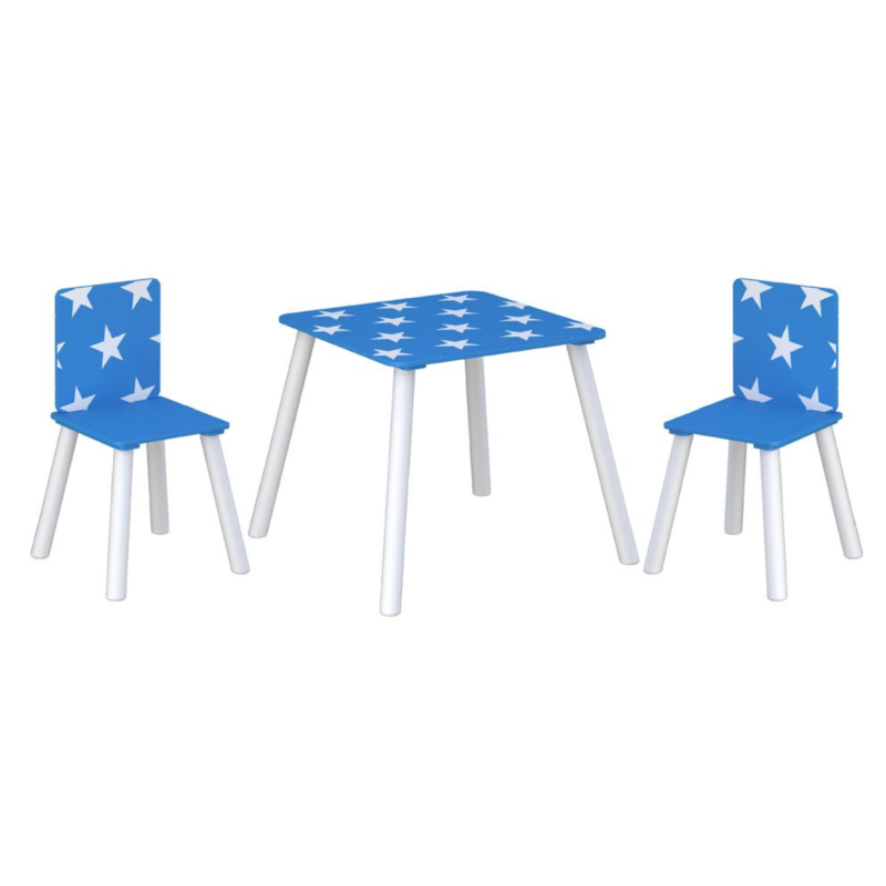 Kidsaw, Star Table & Chairs - Blue