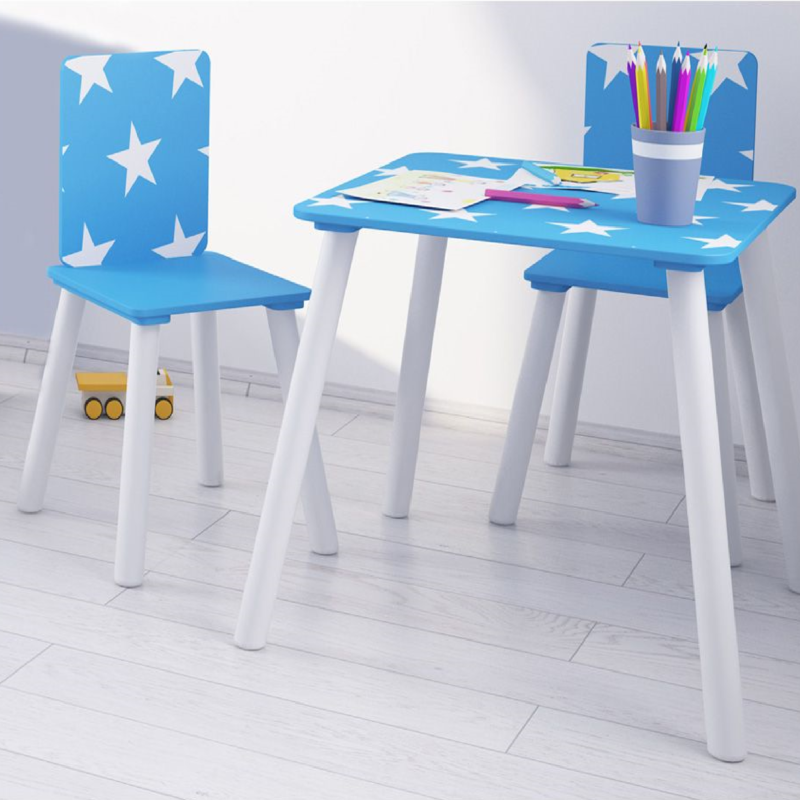 Kidsaw Blue Star Table & Chairs