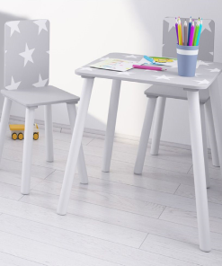 Kidsaw Grey Star Table & Chairs