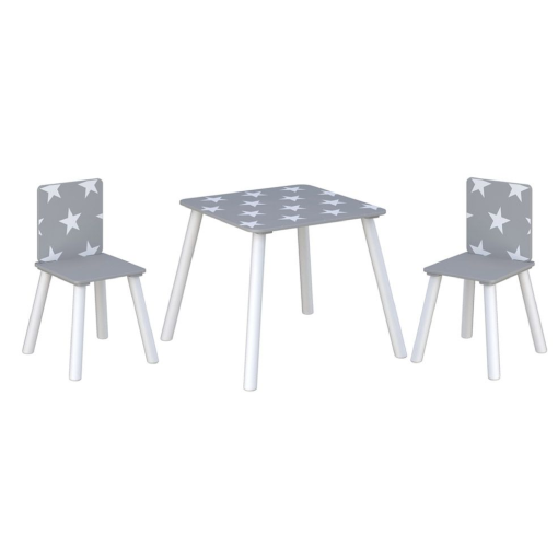 Kidsaw, Star Table & Chairs - Grey2