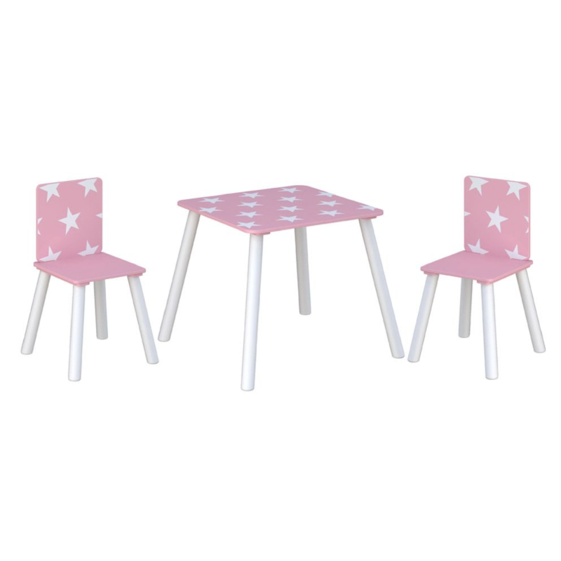 Kidsaw, Star Table & Chairs - pink1