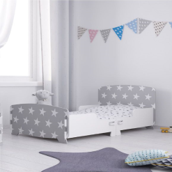 Kidsaw Grey Star Junior Toddler Bed