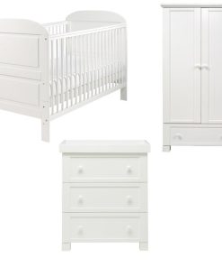 east coast angelina white 3 piece nursery room set