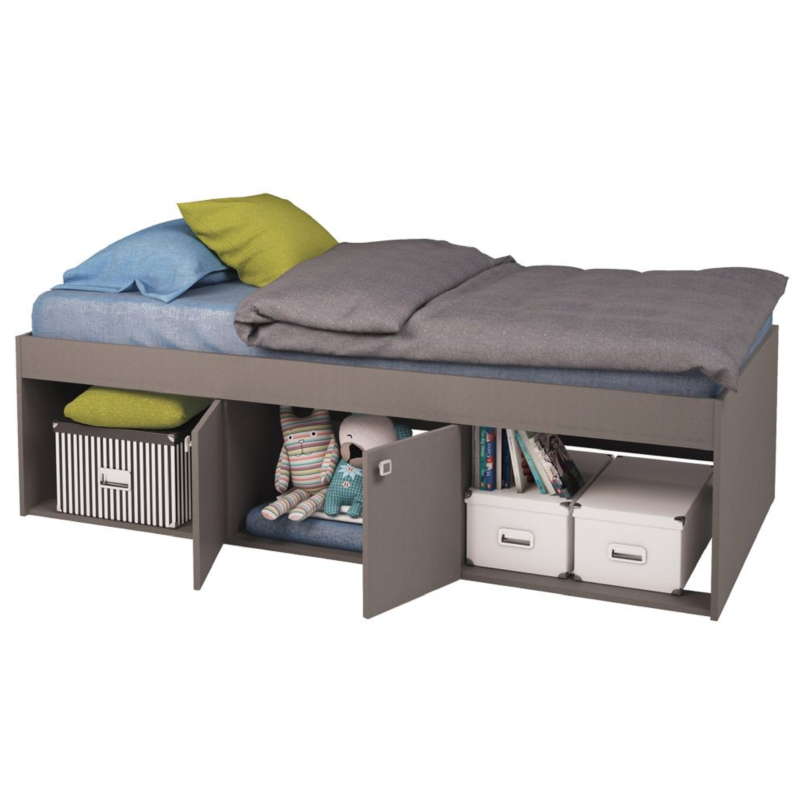 Kidsaw Low Single 3ft Cabin Bed - Grey