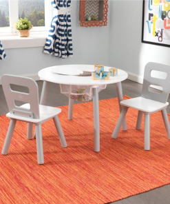 Kidkraft Grey/White Round Table and Chairs