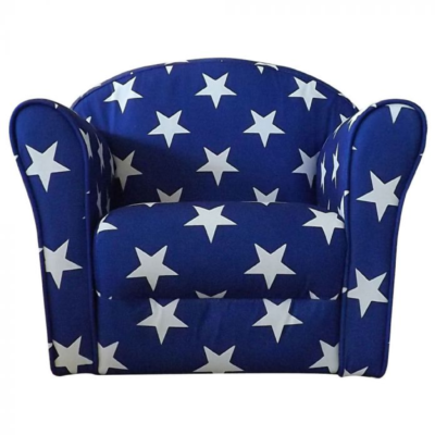 Kidsaw Mini Armchair Blue White Stars1