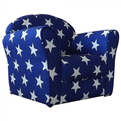 Kidsaw Blue White Stars Mini Armchair