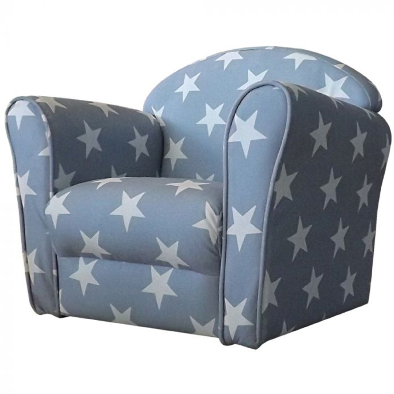 Kidsaw Mini Armchair Grey White Stars
