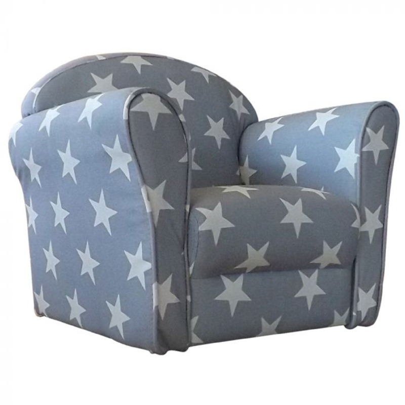 Kidsaw Grey White Stars Mini Armchair