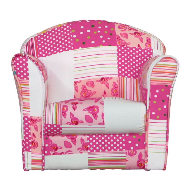 Kidsaw, Mini Armchair Pink Patchwork1