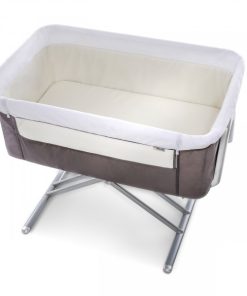 Hauck Face to Me Bedside Cot - Grey