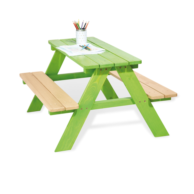 Pinolino Nicki Picnic Table for 4 - Green