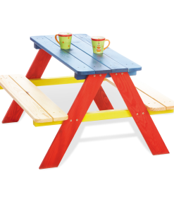 Pinolino Nicki Picnic Table for 4 - Multicoloured