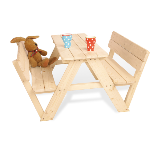 Pinolino Nicki Picnic Table for 4 with Backrest