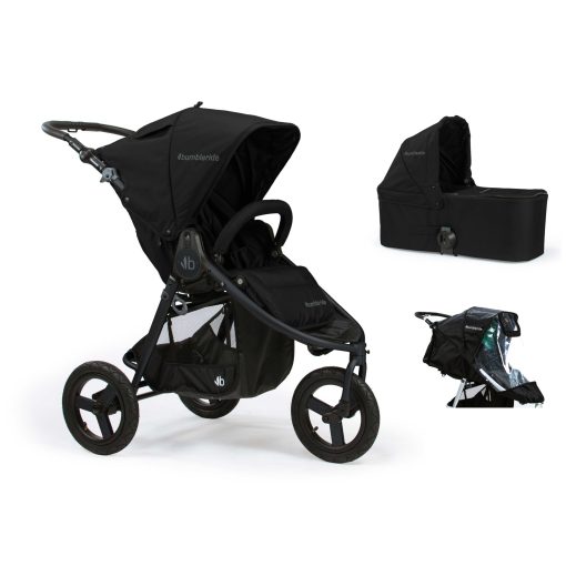 Bumbleride Indie 2 in 1 Matte Black (Stroller Carrycot Raincover)